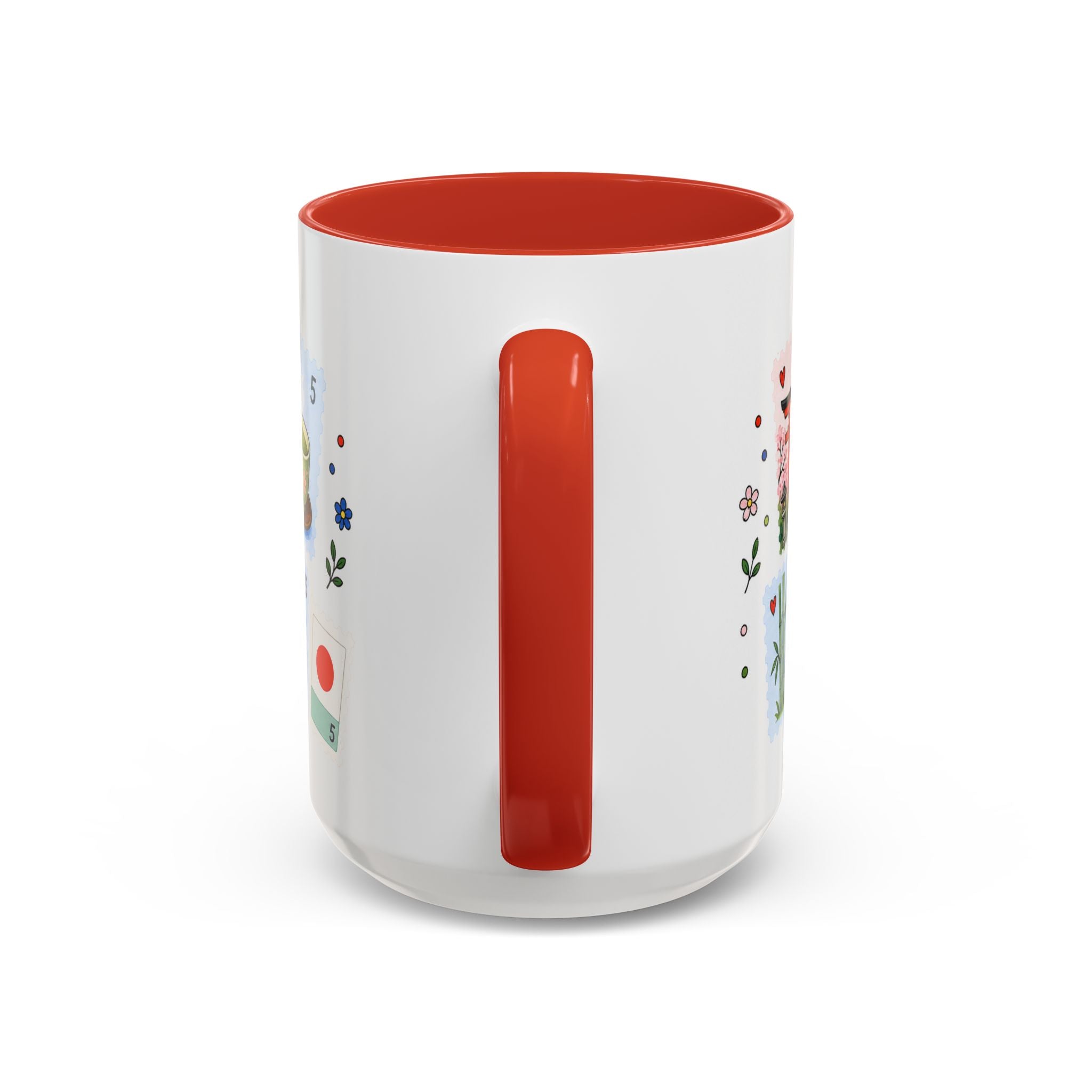 Kyoto Coffee Mug | Postage Stamp Collage Mug | Travel Souvenir Accent Cup 11oz 15oz