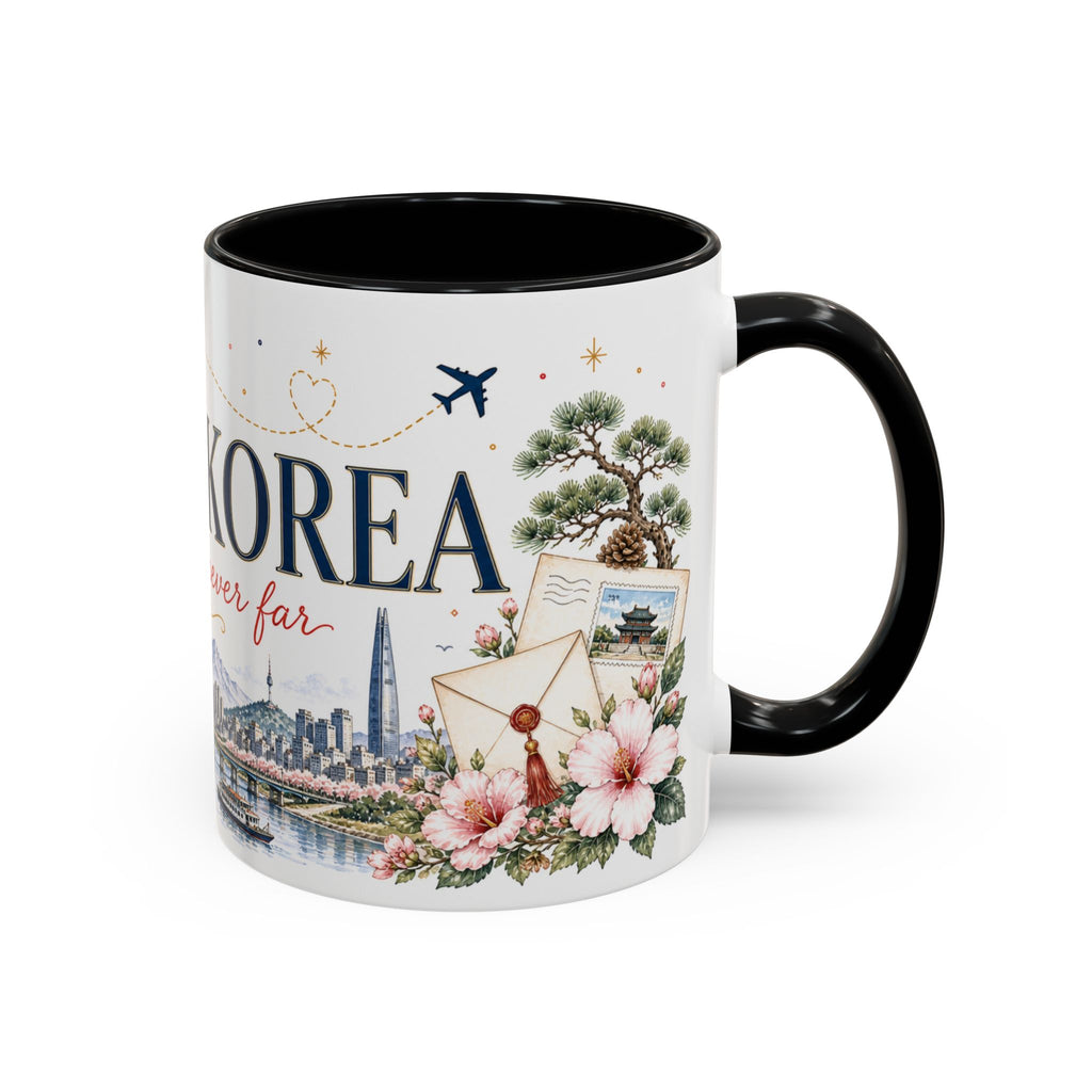 South Korea Home Country Mug | Moving Away Gift | Long Distance Friendship | 11 oz 15 oz Accent Mug