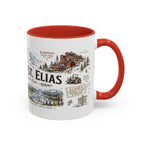 Wrangell-St. Elias National Park Coffee Mug | Alaska Wilderness Climbing Gift | Accent Color Ceramic 11oz 15oz