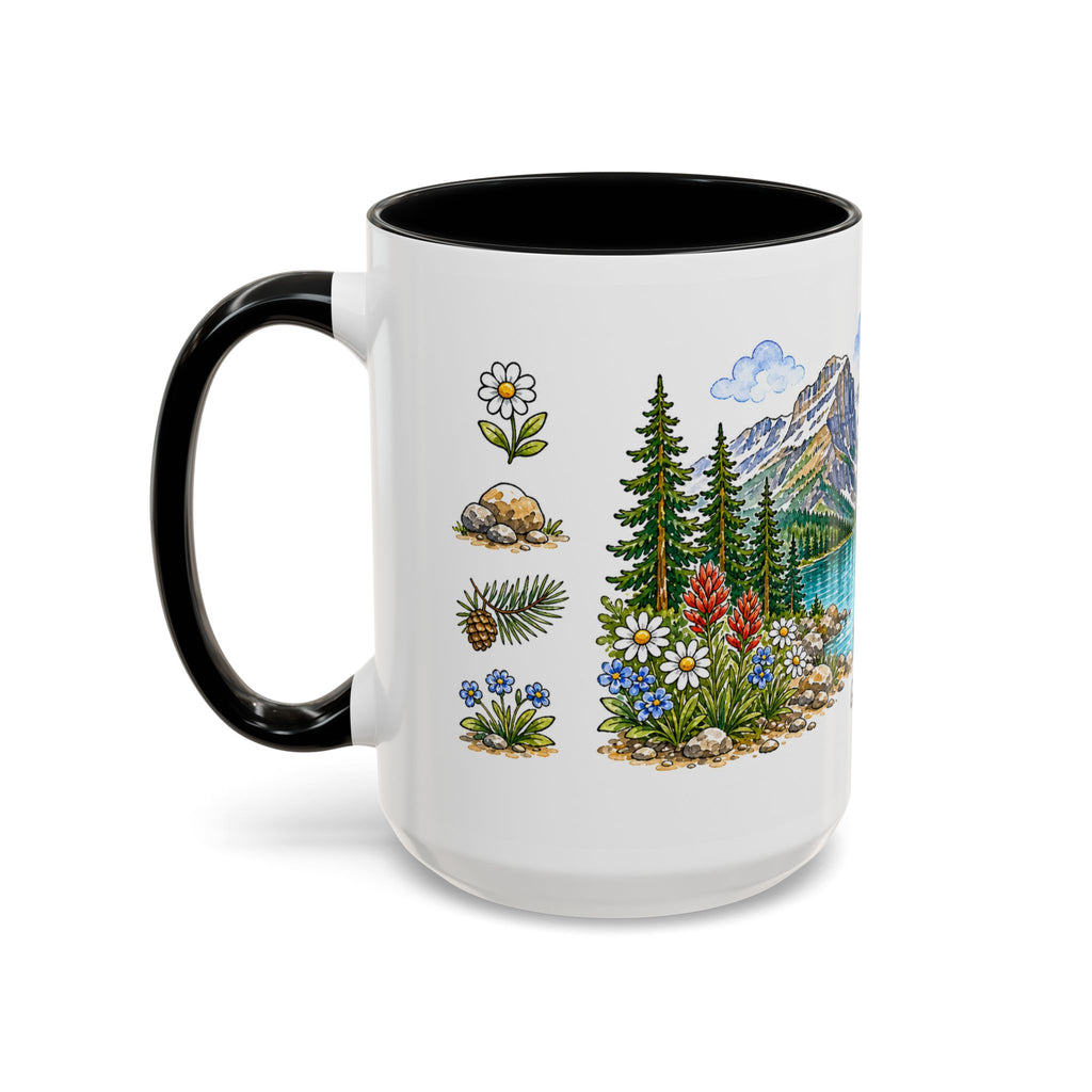 Glacier National Park Mug | US Travel Souvenir Accent Coffee Mug | 11oz 15oz Ceramic Cup