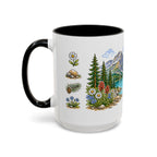 Glacier National Park Mug | US Travel Souvenir Accent Coffee Mug | 11oz 15oz Ceramic Cup