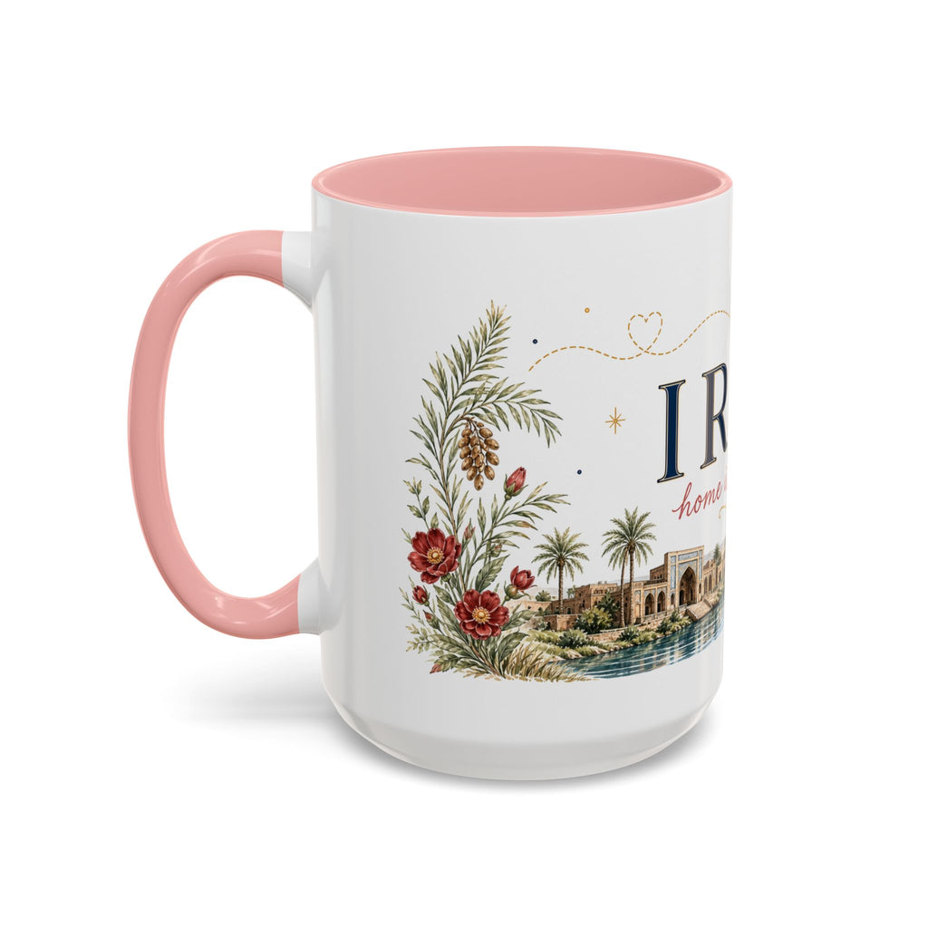 Iraq Home Country Mug | Moving Away Gift | Long Distance Friendship | 11 oz 15 oz Accent Mug