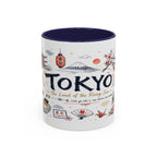 Tokyo Coffee Mug | Japan Souvenir Travel Gift | Accent Color Ceramic 11oz 15oz