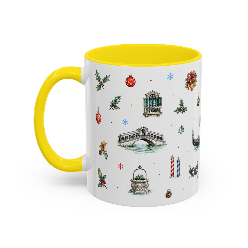 Venice Christmas Mug | Watercolor City Souvenir, Travel Memory Cup