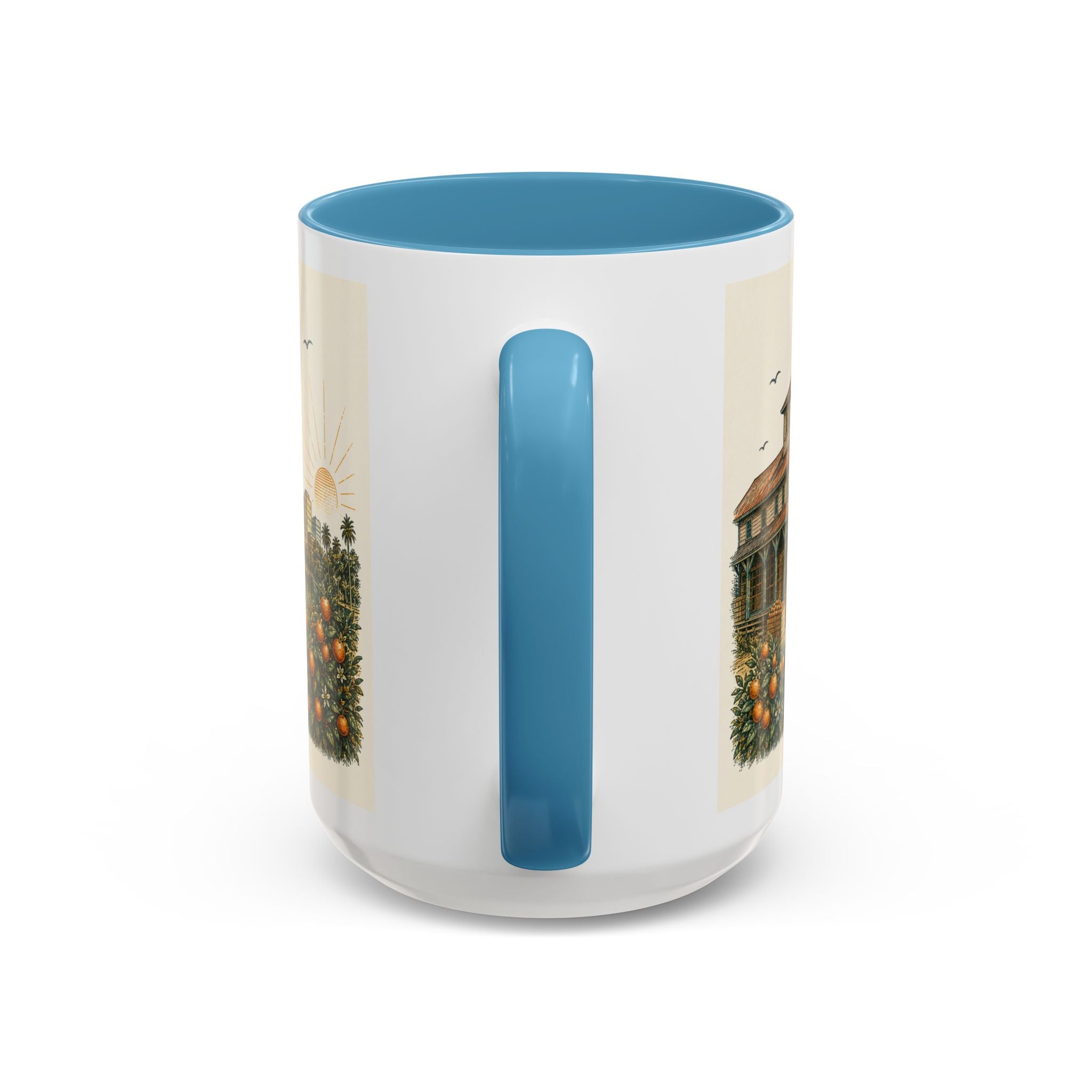 Orlando Coffee Mug | United States Travel Souvenir | Vintage Illustrated City Gift | 11 oz 15 oz Accent Mug