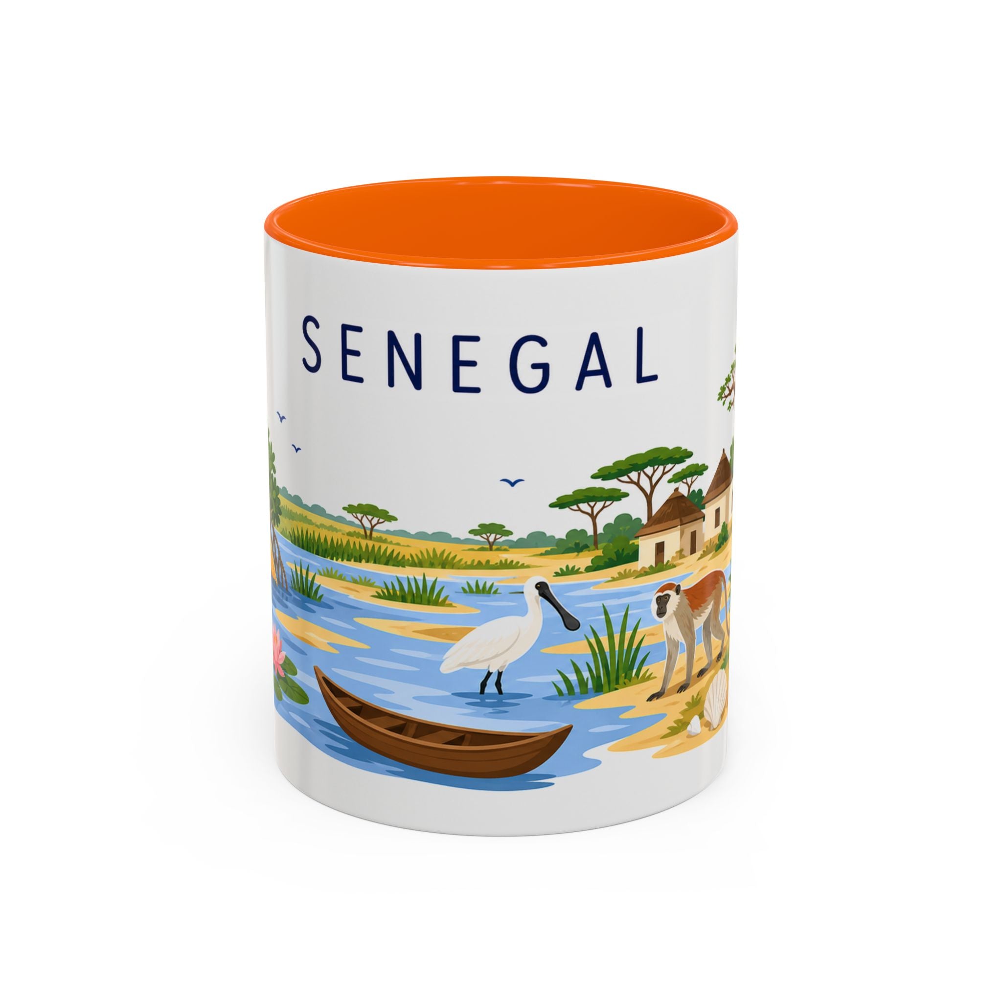 Senegal Soccer Coffee Mug | World Cup Fan Gift | Accent Color Ceramic 11oz 15oz Match Day Cup