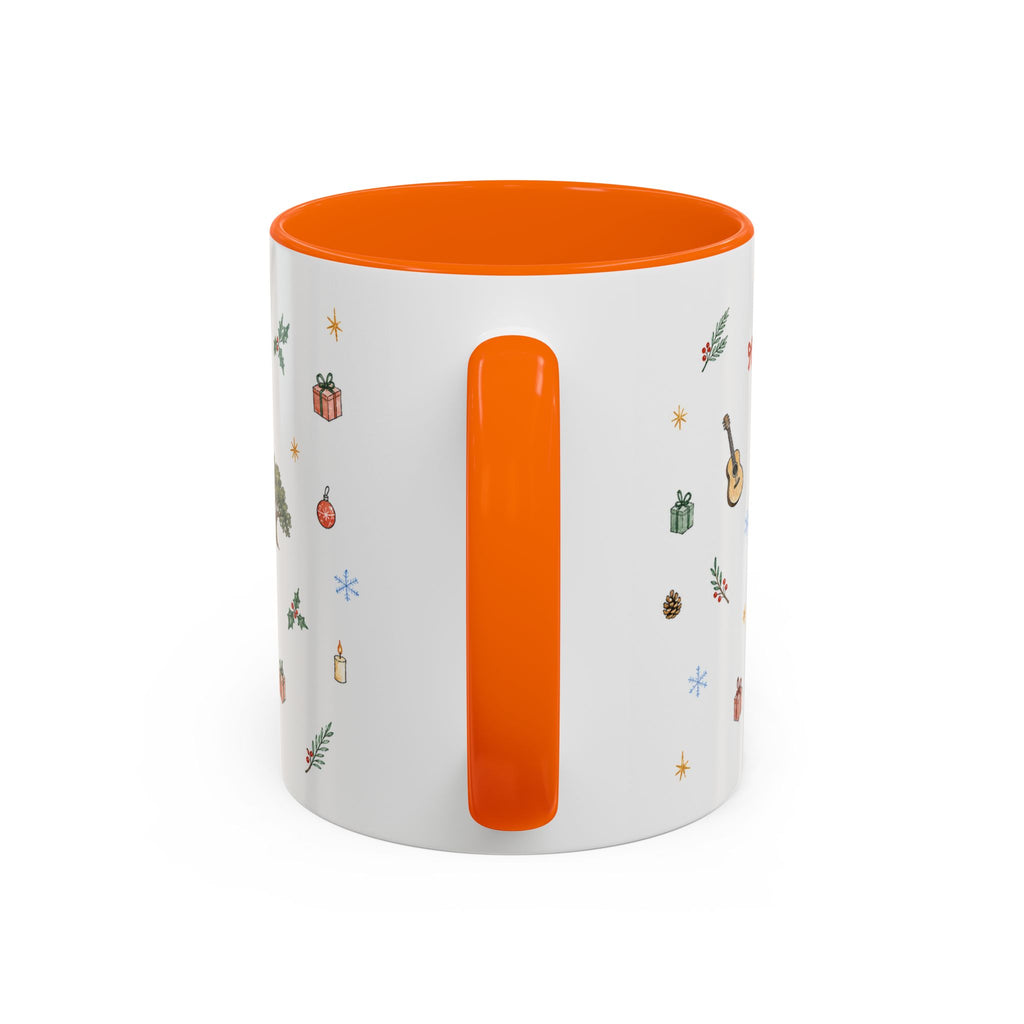 Austin Christmas Mug | Watercolor Travel Souvenir | Holiday Gift | Accent Ceramic Coffee Cup 11oz 15oz