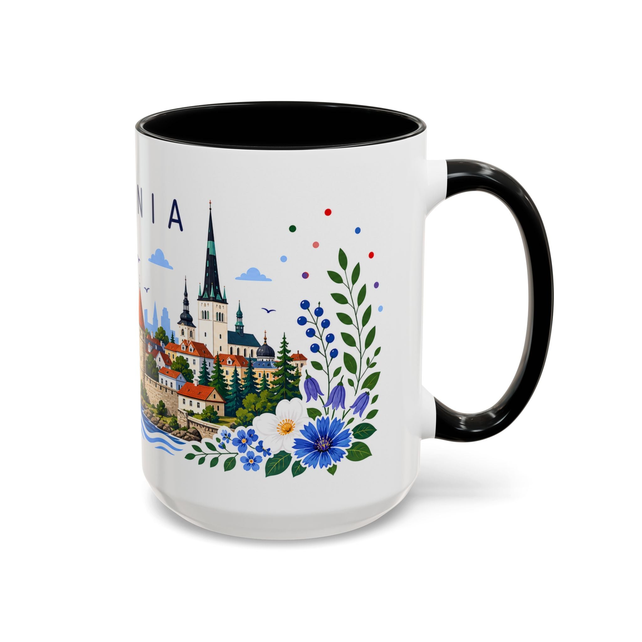 Estonia Coffee Mug | Travel Souvenir Accent Mug | Place Gift Ceramic Cup 11oz 15oz