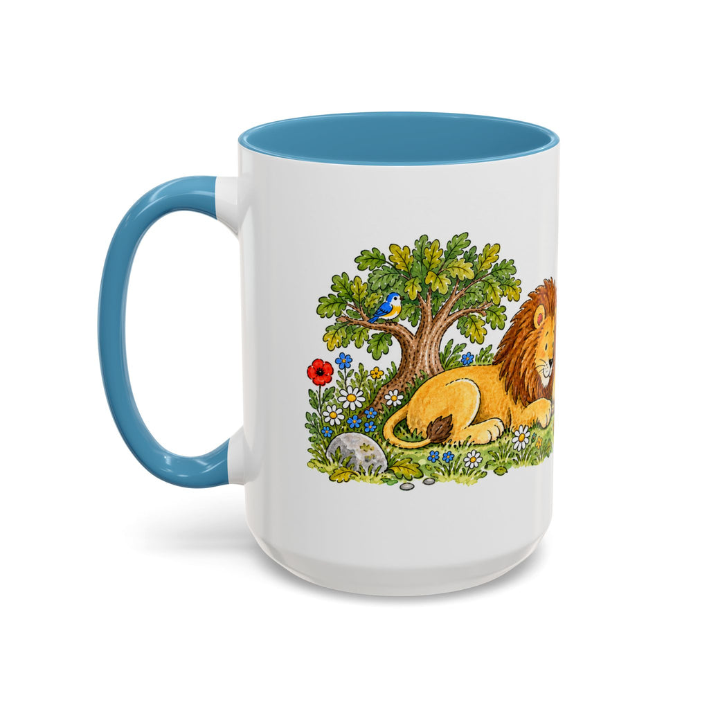 The Lion and the Mouse Mug | Storybook Fairy Tale Accent Coffee Mug | EveryLegend