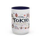 Tokyo Coffee Mug | Japan Souvenir Travel Gift | Accent Color Ceramic 11oz 15oz