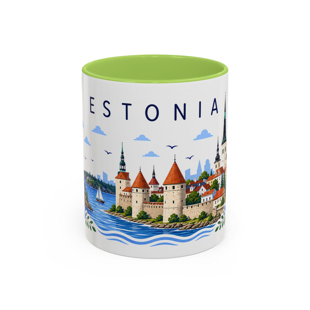 Estonia Coffee Mug | Travel Souvenir Accent Mug | Place Gift Ceramic Cup 11oz 15oz