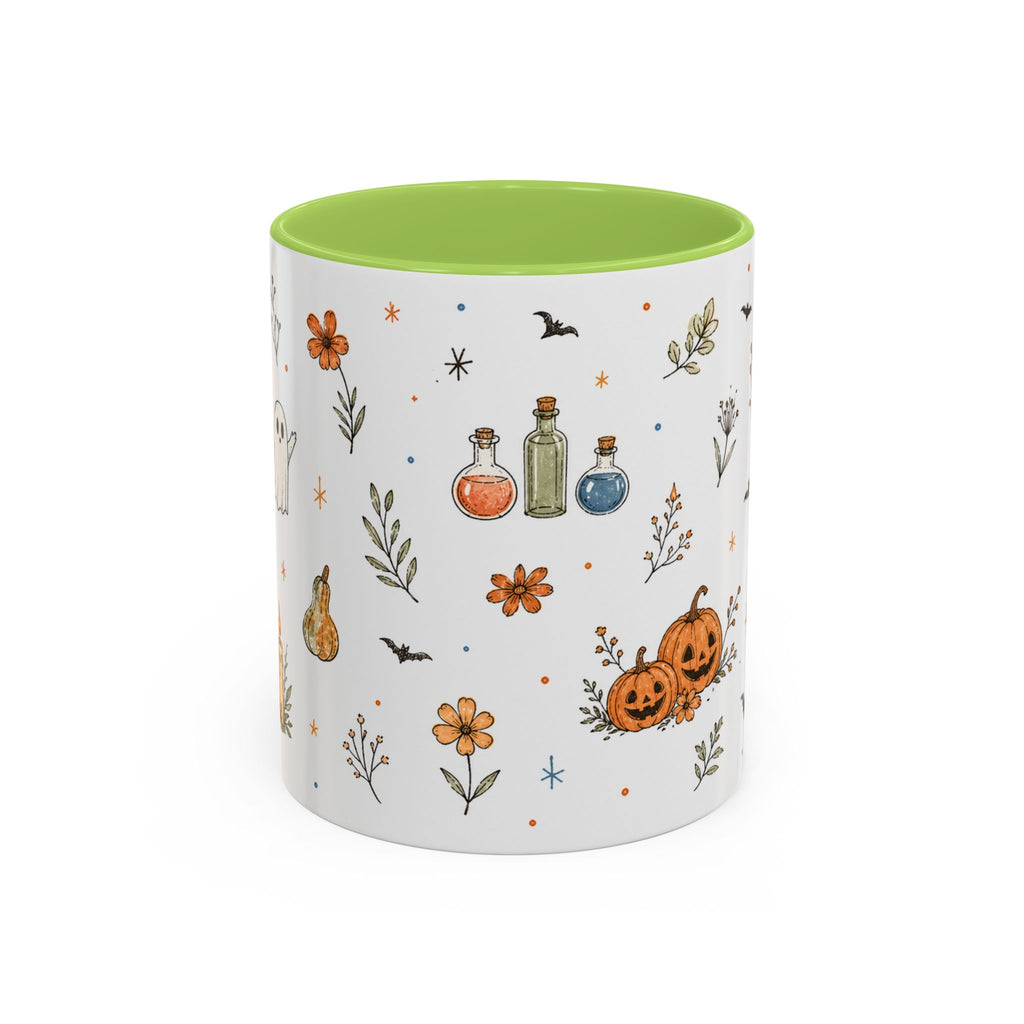 Cute Halloween Mug | Friendly Ghost Potion Watercolor Gift | Magic Accent Cup 11oz 15oz