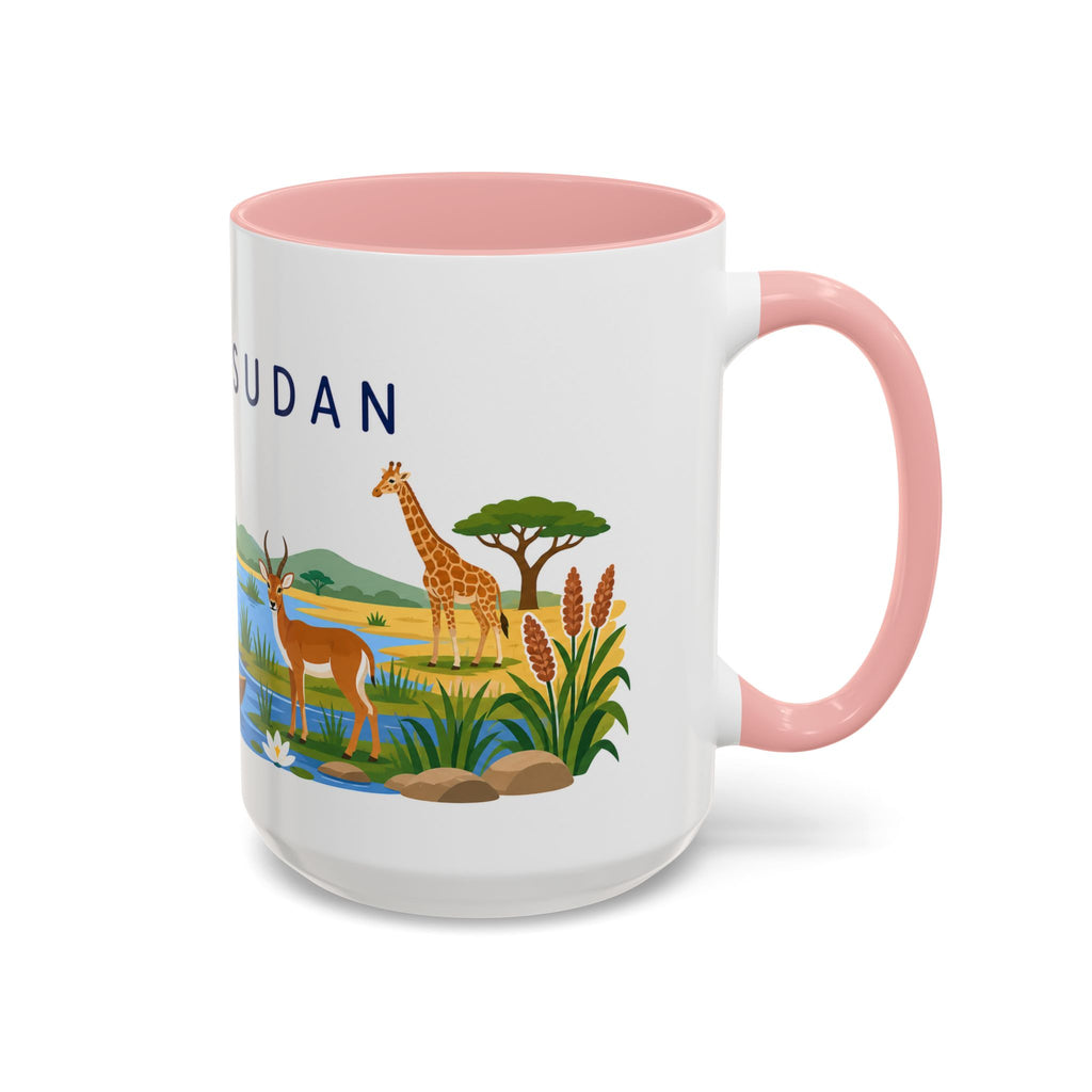 South Sudan Coffee Mug | Travel Souvenir Accent Mug | Country Gift Ceramic Cup 11oz 15oz