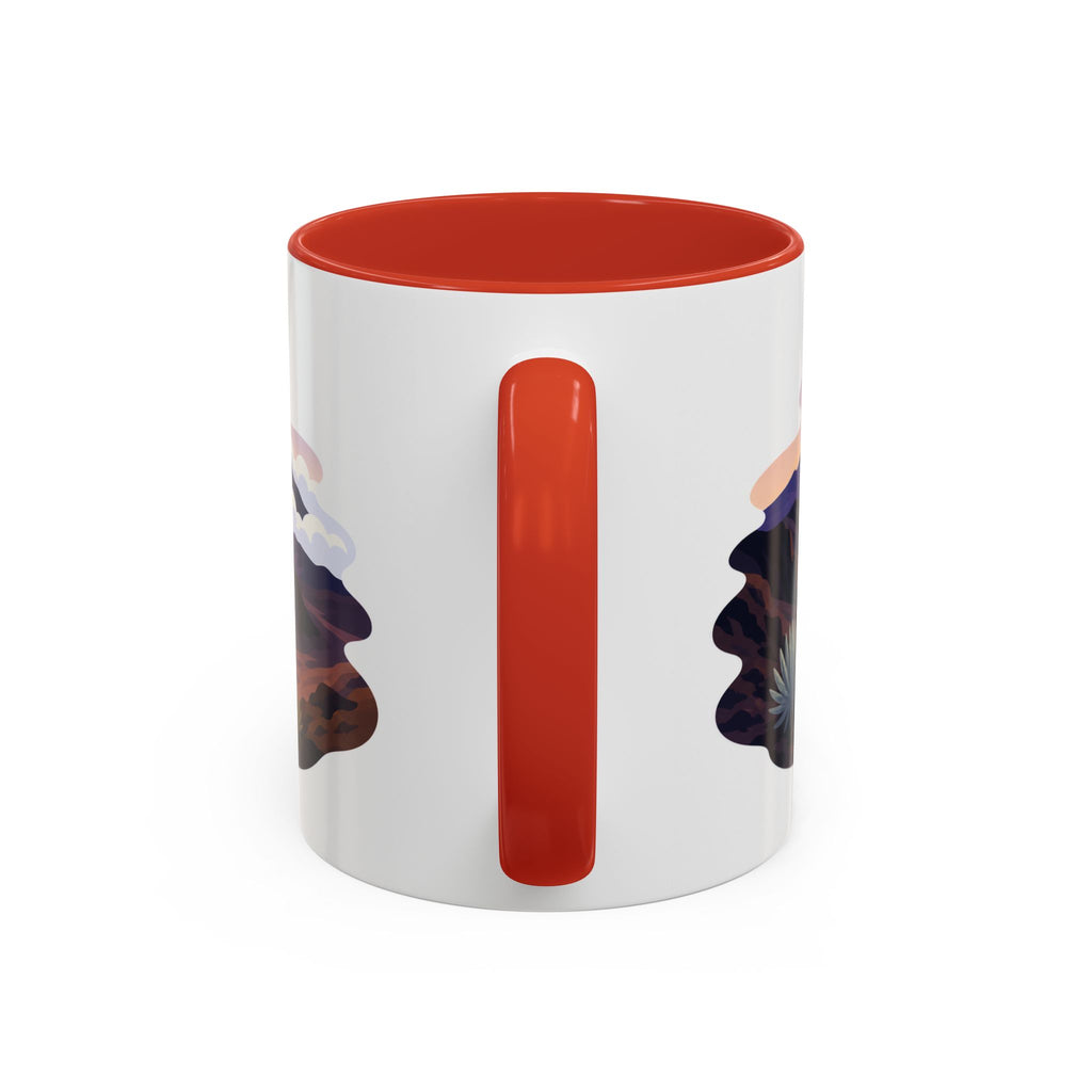 Haleakala National Park Coffee Mug | Solid Color Block Park Souvenir | 11oz 15oz Accent Mug