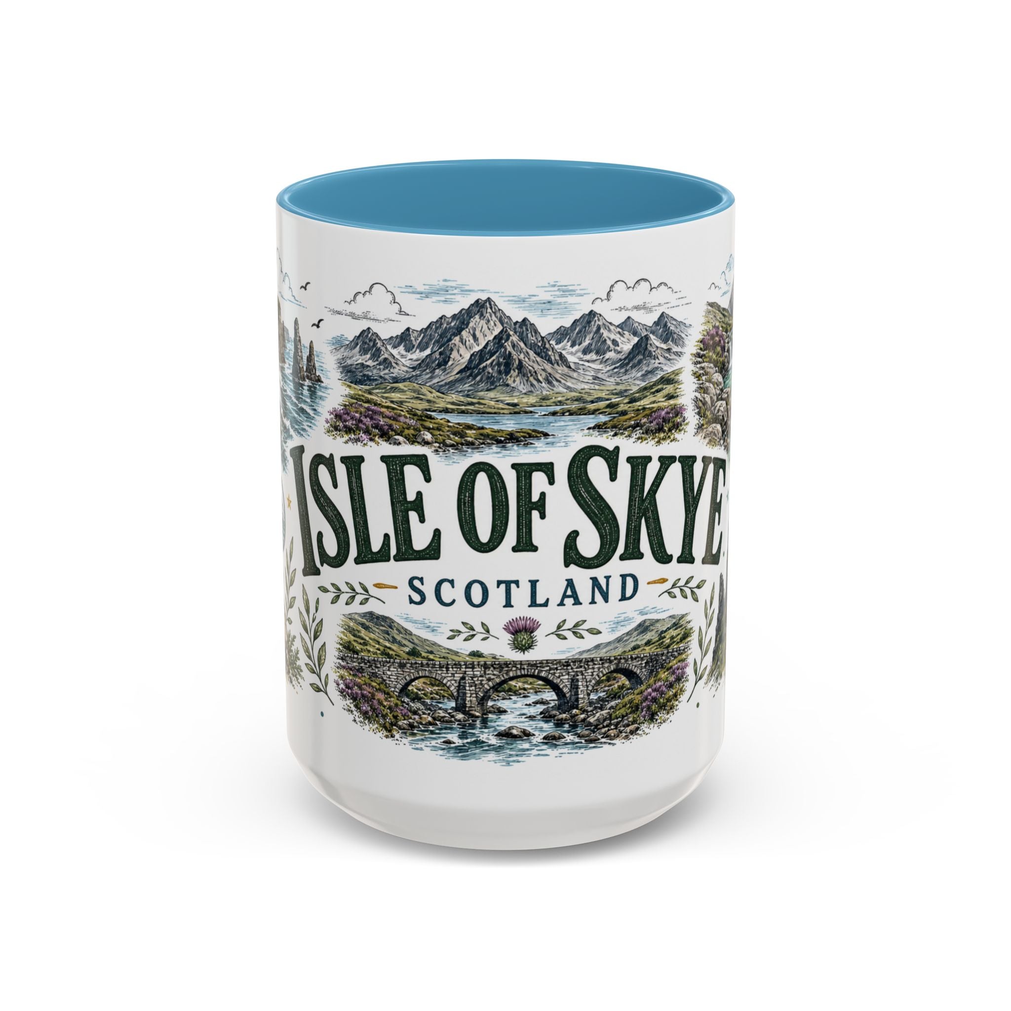 Isle of Skye Mug, Scotland Travel Souvenir, Bucket List Gift, Accent Ceramic Coffee Mug 11oz 15oz
