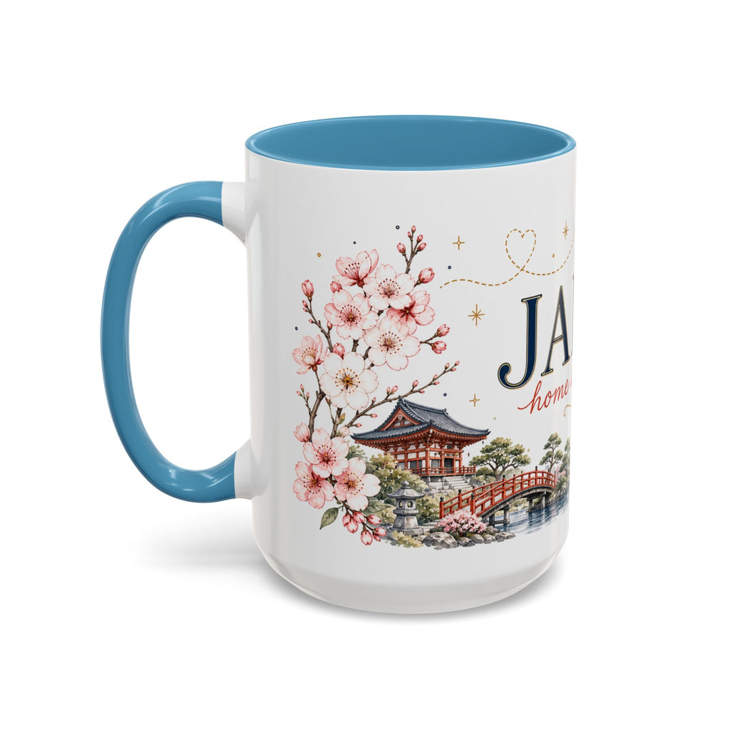 Japan Home Country Mug | Moving Away Gift | Long Distance Friendship | 11 oz 15 oz Accent Mug