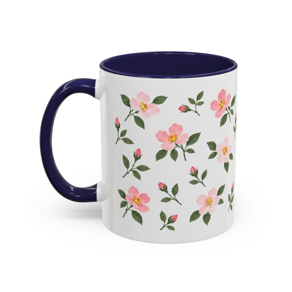 Iowa Wild Rose Mug, State Flower Floral Coffee Cup, 11oz Botanical Gift