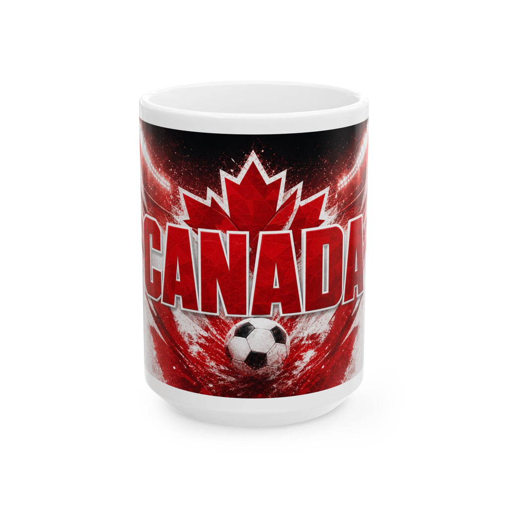 Canada Soccer Spirit Coffee Mug | Soccer Fan Gift | Ceramic 11oz 15oz Match Day Cup