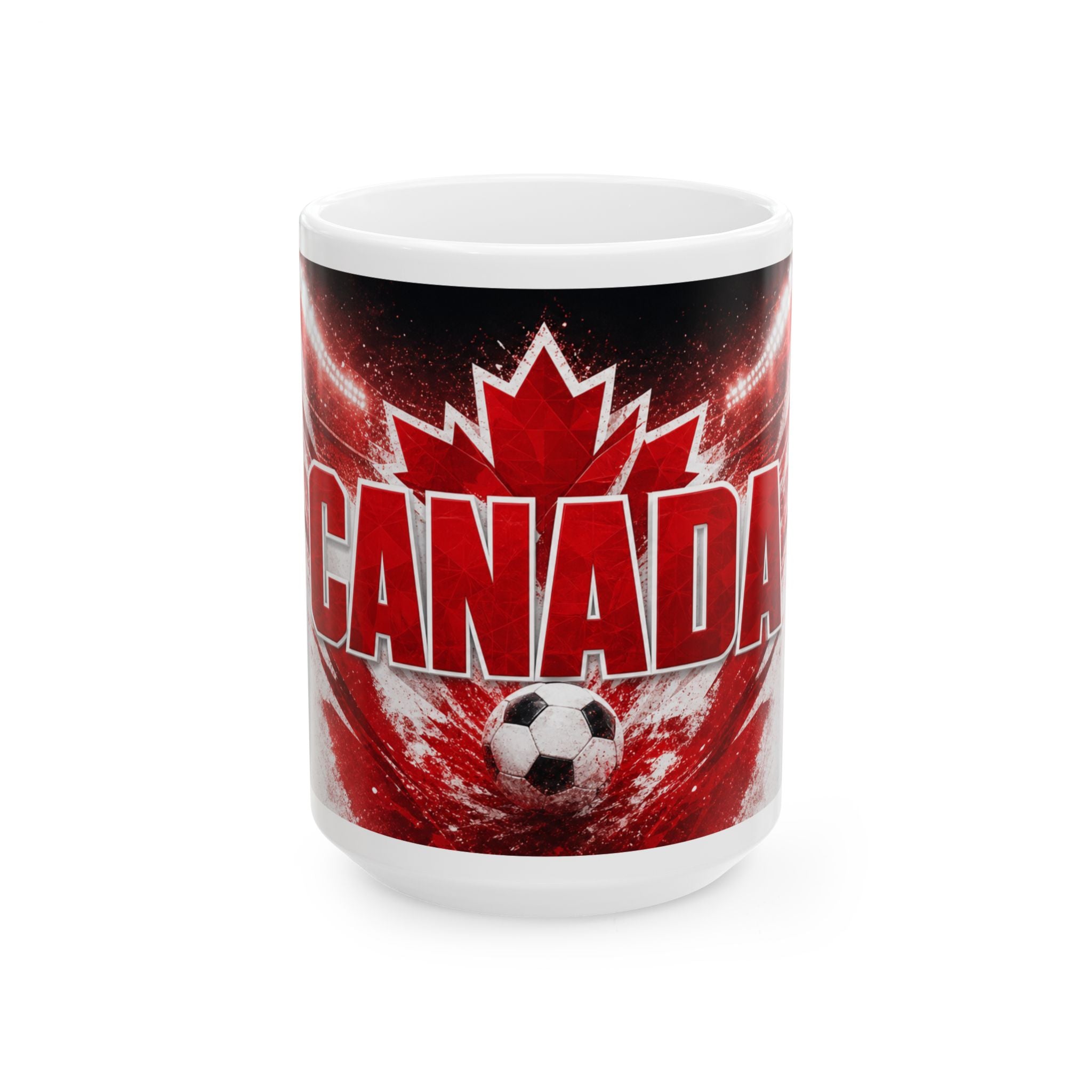 Canada Soccer Spirit Coffee Mug | Soccer Fan Gift | Ceramic 11oz 15oz Match Day Cup