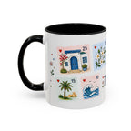 Tunis Coffee Mug | Postage Stamp Collage Mug | Travel Souvenir Accent Cup 11oz 15oz