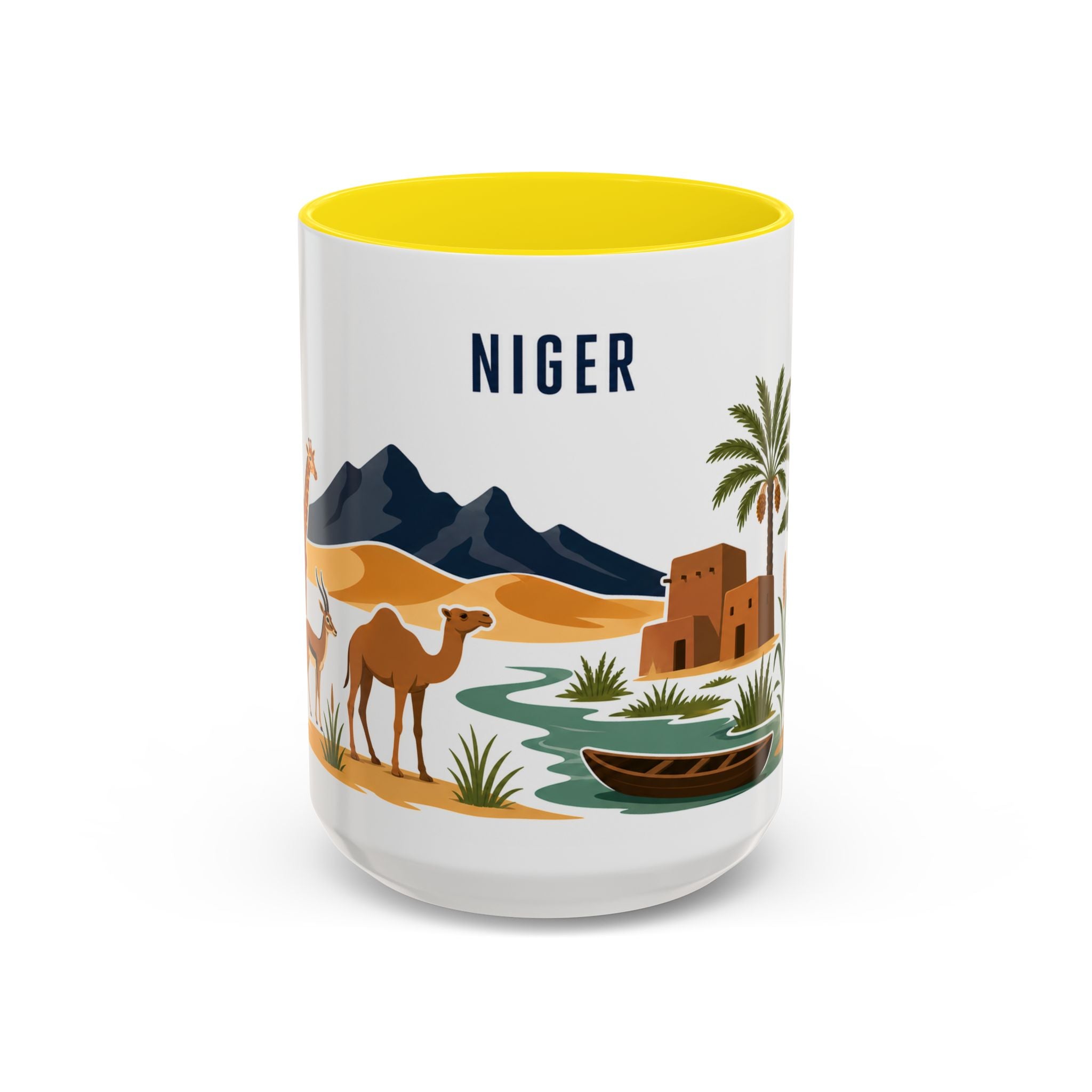 Niger Coffee Mug | Travel Souvenir Accent Mug | Country Gift Ceramic Cup 11oz 15oz