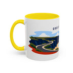 Great Ocean Road Coffee Mug | Travel Destination Souvenir Gift | Accent Color Ceramic 11oz 15oz