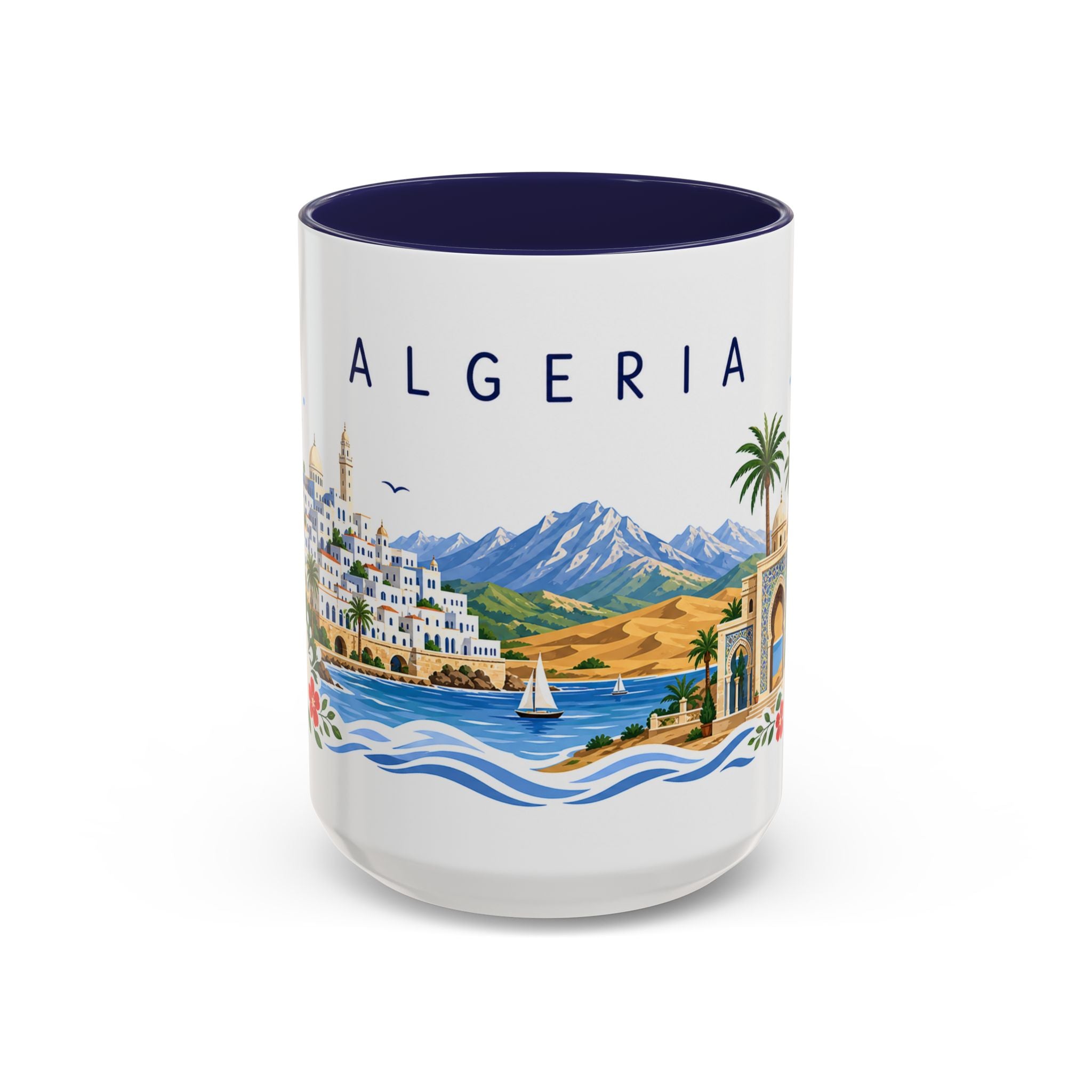 Algeria Coffee Mug | Travel Souvenir Accent Mug | Place Gift Ceramic Cup 11oz 15oz
