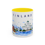 Finland Coffee Mug | Travel Souvenir Accent Mug | Place Gift Ceramic Cup 11oz 15oz