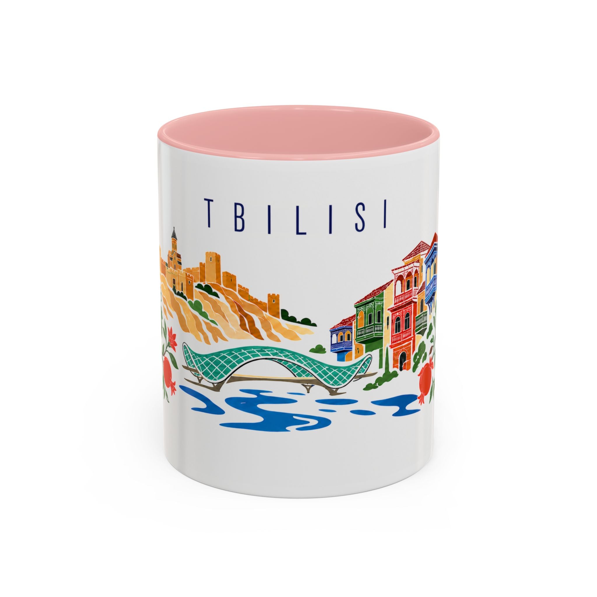Tbilisi Coffee Mug | Georgia Travel Souvenir | Porcelain Decal City Gift | 11oz 15oz Accent Mug