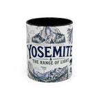 Yosemite National Park Coffee Mug | Hiking Camping Nature Gift | Accent Color Ceramic 11oz 15oz