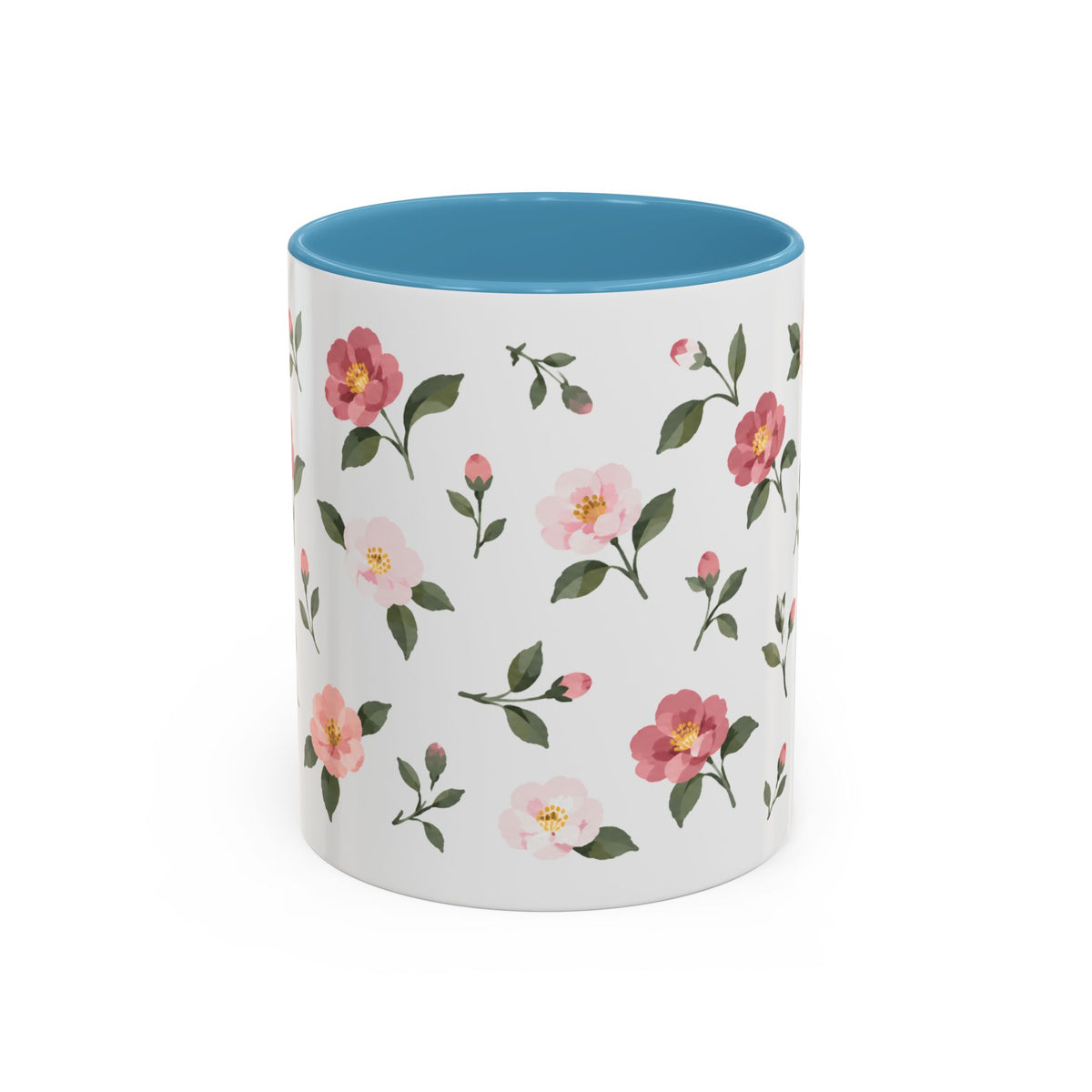 Alabama Camellia Mug, State Flower Floral Coffee Cup, 11oz Botanical Gift
