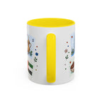 Dubai Coffee Mug | Postage Stamp Collage Mug | Travel Souvenir Accent Cup 11oz 15oz
