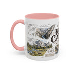 Kings Canyon National Park Coffee Mug | California Sierra Nevada Sequoia Gift | Accent Color Ceramic 11oz 15oz