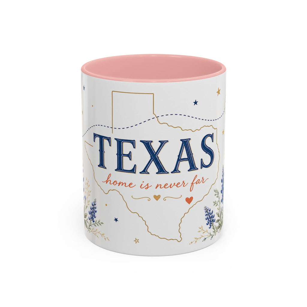 Texas State Map Mug | Bluebonnet Botanical Design, Home Reminder Coffee Cup