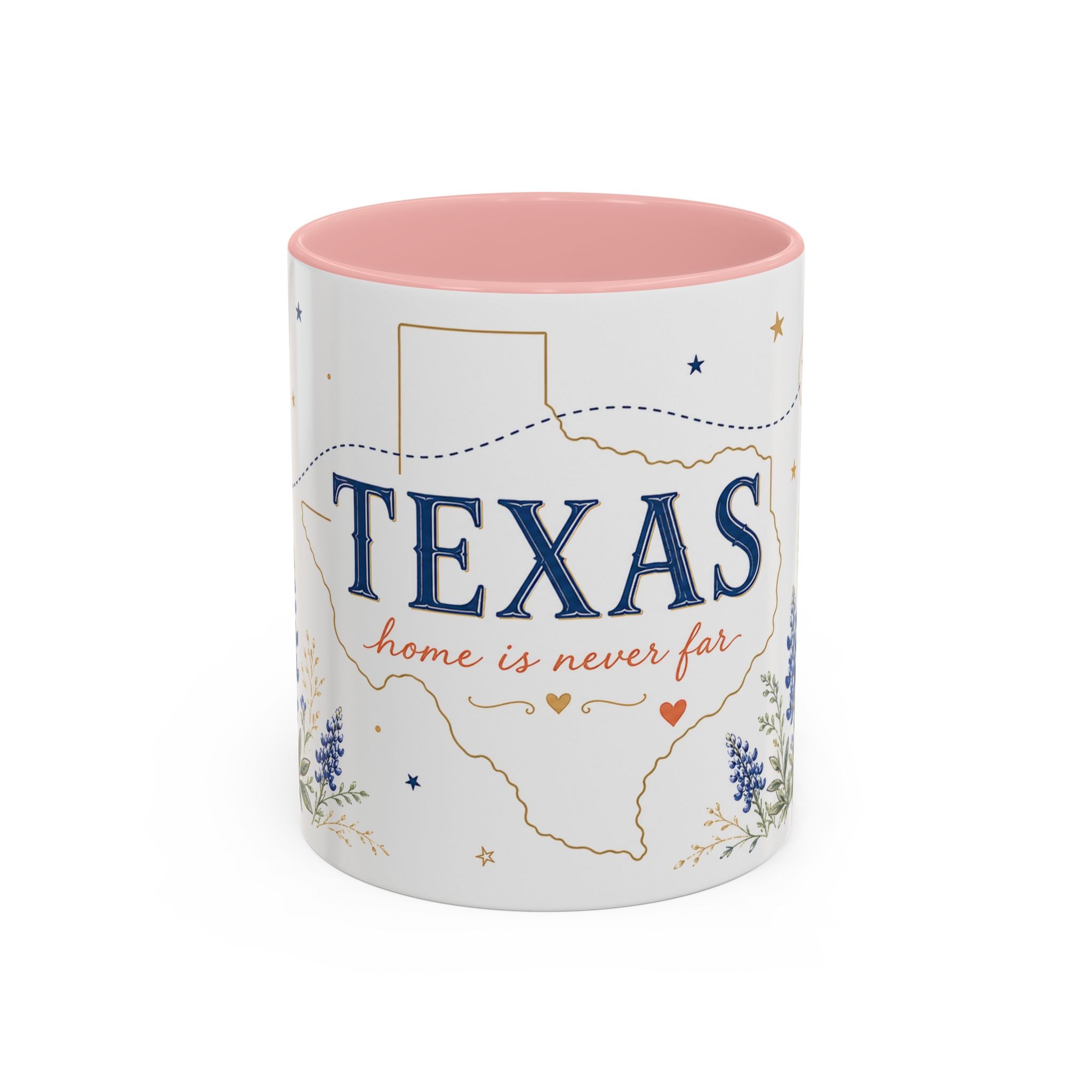 Texas State Map Mug | Bluebonnet Botanical Design, Home Reminder Coffee Cup