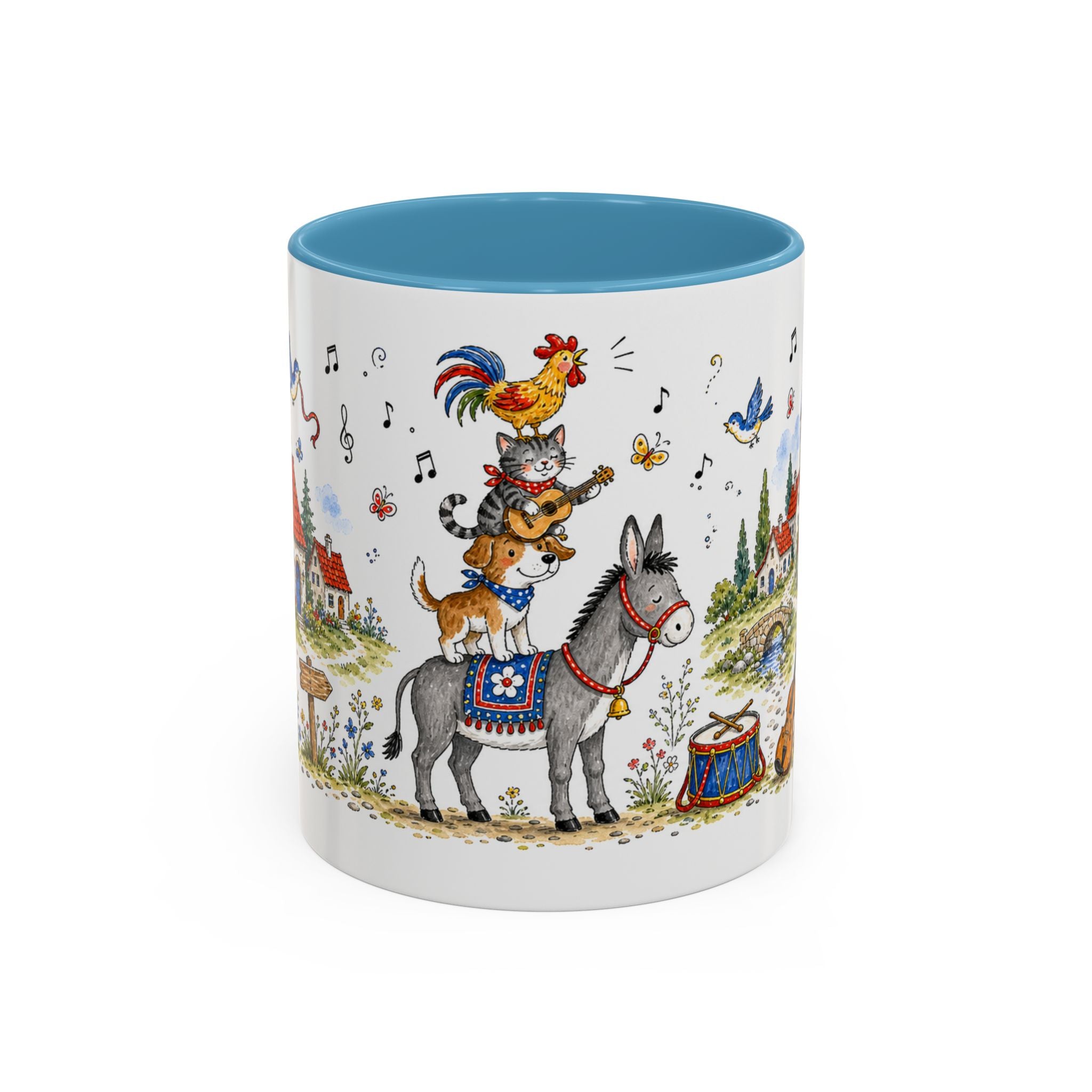 Bremen Town Musicians Mug | Storybook Accent Coffee Mug | EveryLegend