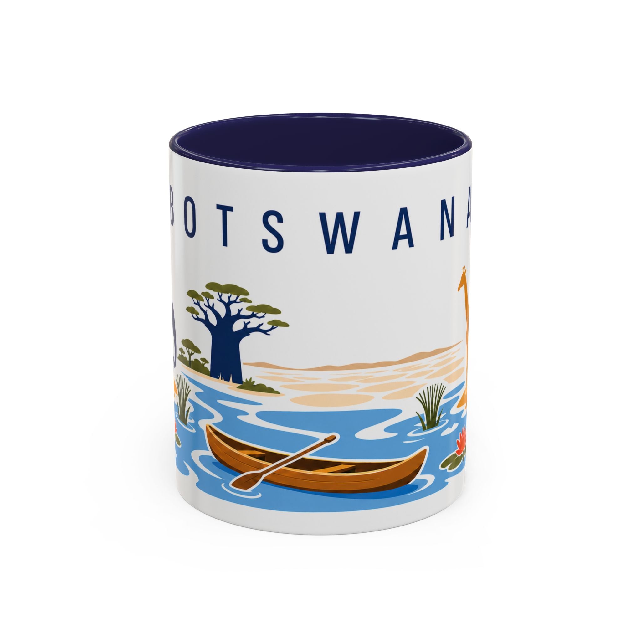 Botswana Coffee Mug | Travel Souvenir Accent Mug | Country Gift Ceramic Cup 11oz 15oz