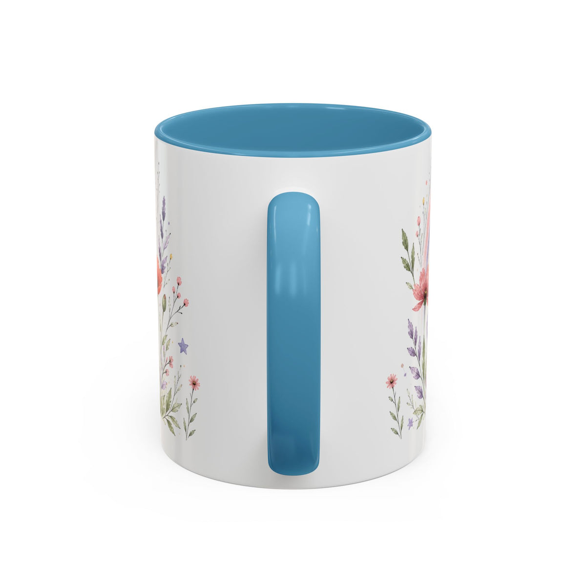 Personalized Kindergarten Teacher Mug | Custom Name Wildflower Rainbow Cup | Back to School Gift