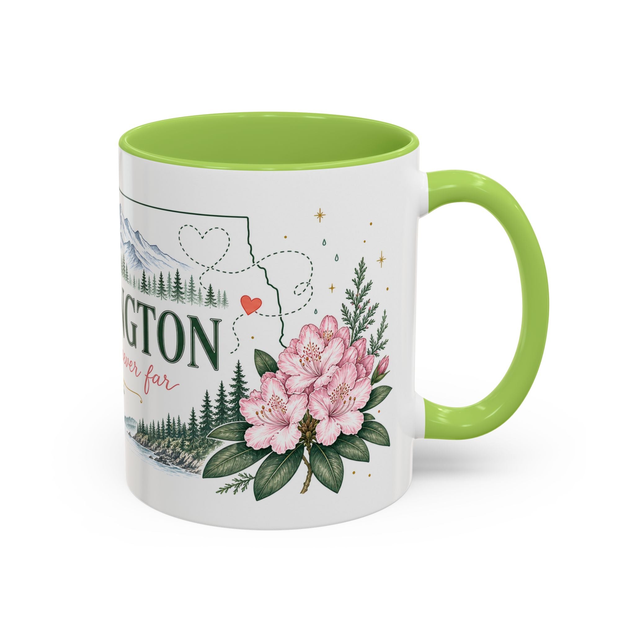 Washington State Map Mug | Moving Away, Homesick, Long Distance Friendship Gift