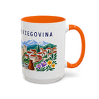 Bosnia and Herzegovina Coffee Mug | Travel Souvenir Accent Mug | Country Gift Ceramic Cup 11oz 15oz