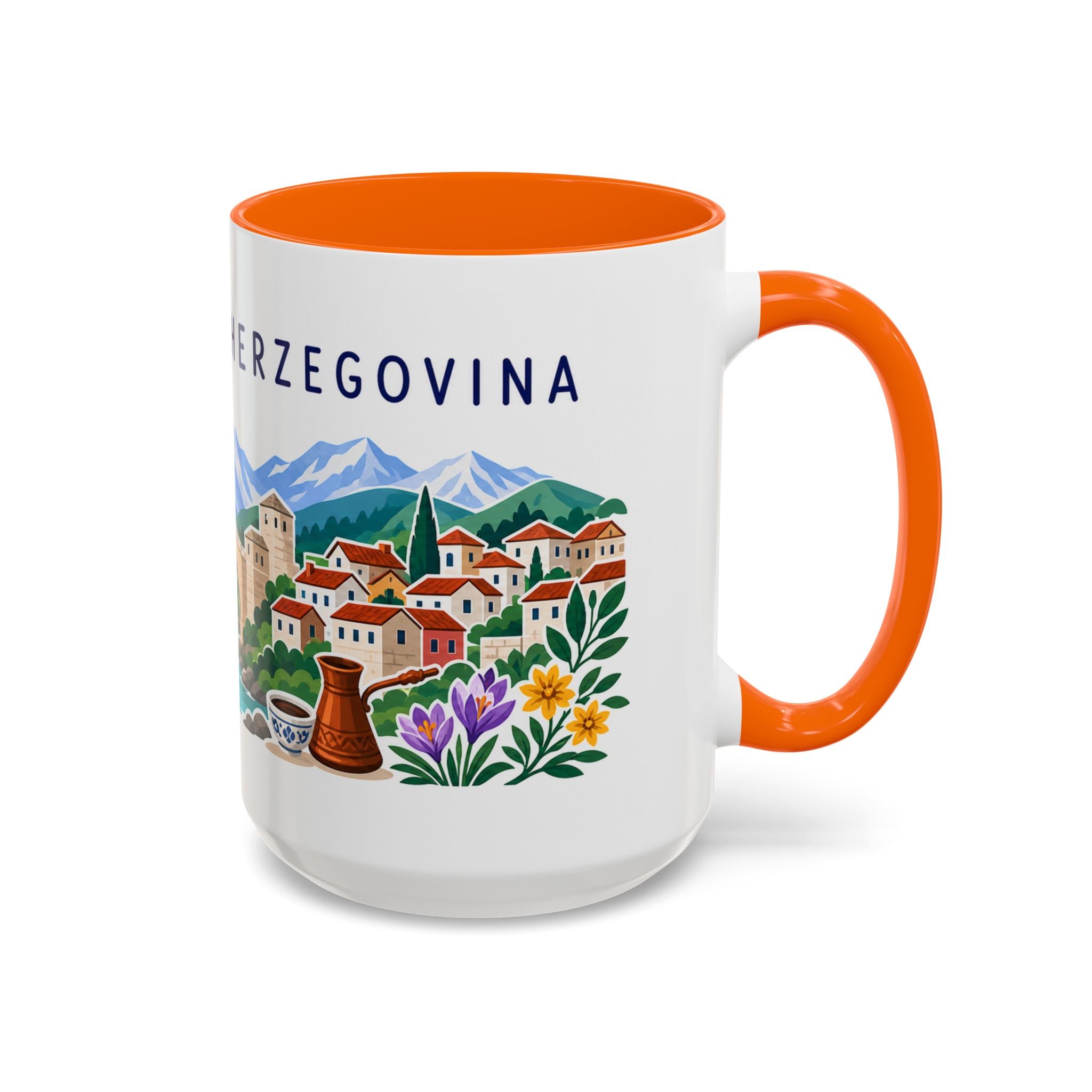 Bosnia and Herzegovina Coffee Mug | Travel Souvenir Accent Mug | Country Gift Ceramic Cup 11oz 15oz
