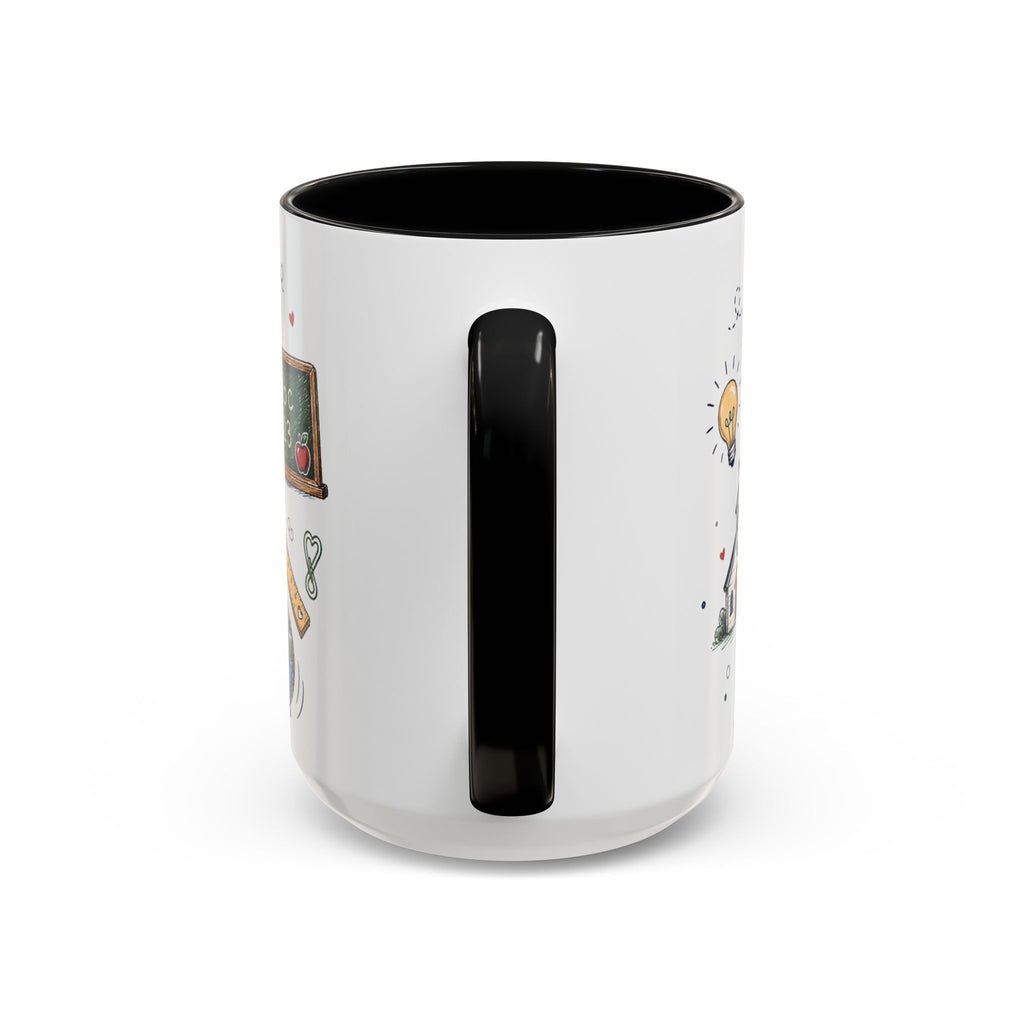 Best Teacher Ever Coffee Mug | Teacher Appreciation Gift | Accent Color Ceramic 11oz 15oz
