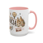 Cappadocia Coffee Mug | Travel Destination Souvenir Gift | Accent Color Ceramic 11oz 15oz