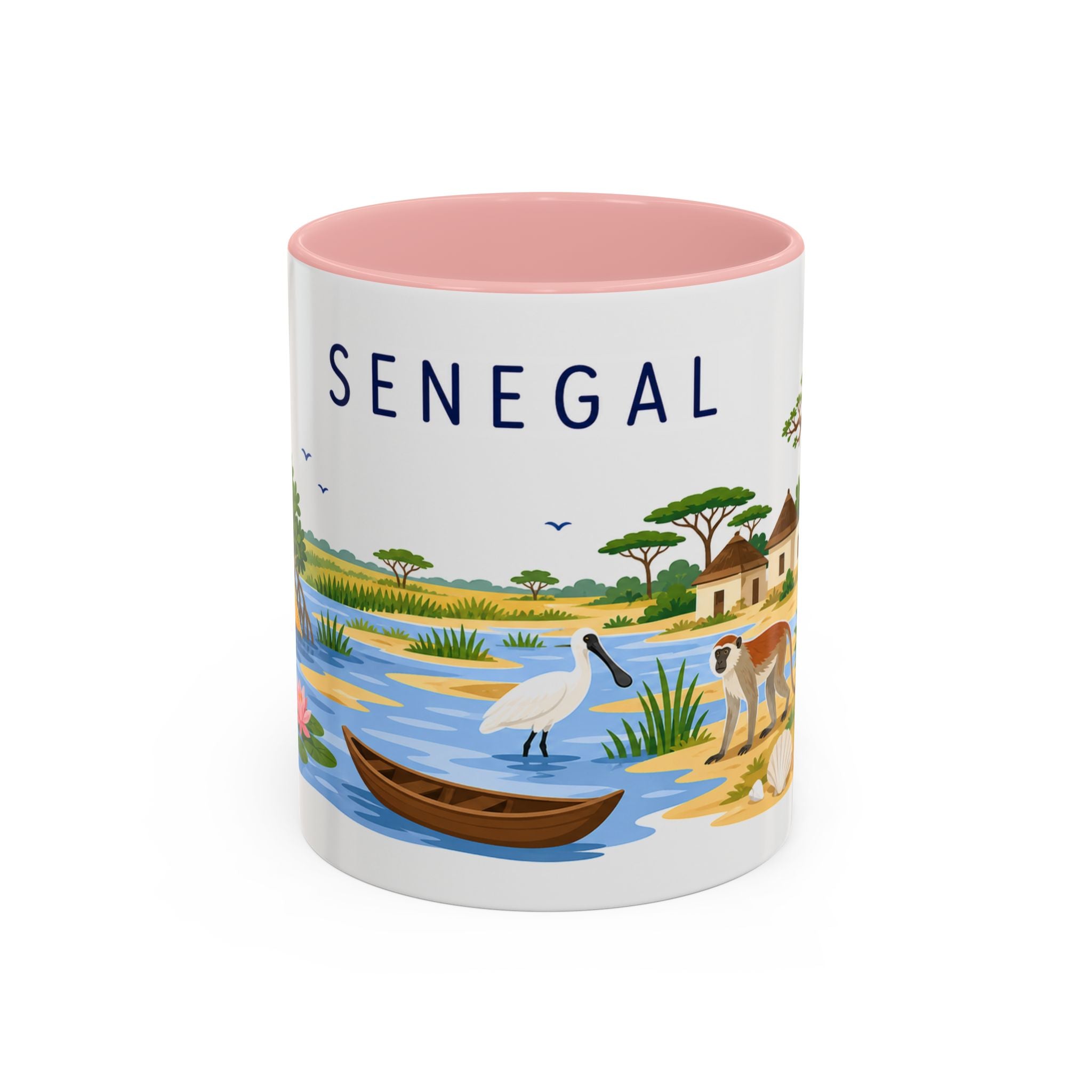 Senegal Soccer Coffee Mug | World Cup Fan Gift | Accent Color Ceramic 11oz 15oz Match Day Cup