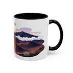 Haleakala National Park Coffee Mug | Solid Color Block Park Souvenir | 11oz 15oz Accent Mug