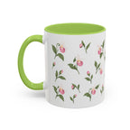 Minnesota Pink and White Lady Slipper Mug, State Flower Floral Coffee Cup, 11oz Botanical Gift