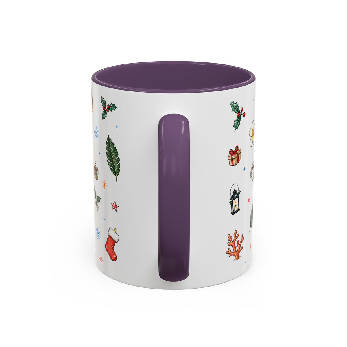 Honolulu Christmas Mug | Watercolor City Souvenir | Ceramic Coffee Cup (11oz 15oz)