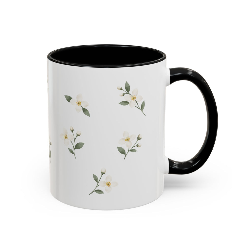 Idaho Syringa Mug, State Flower Floral Coffee Cup, 11oz Botanical Gift