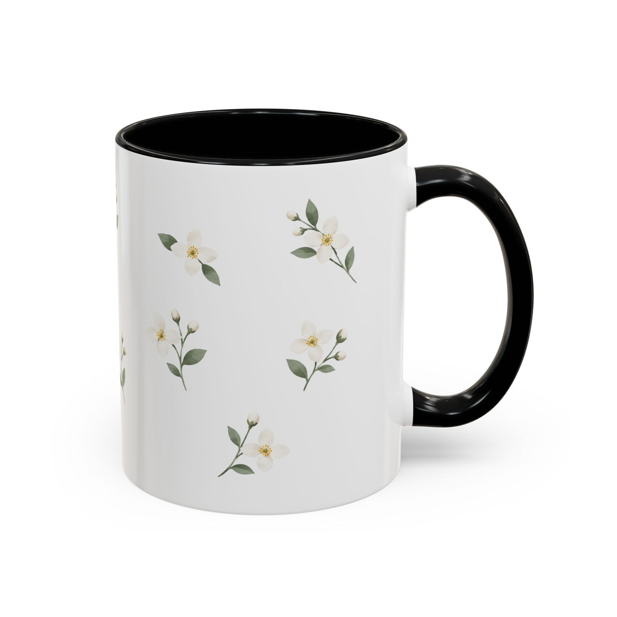 Idaho Syringa Mug, State Flower Floral Coffee Cup, 11oz Botanical Gift