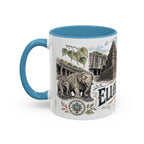 Ellora Caves Mug, India Travel Souvenir, Bucket List Gift, Accent Ceramic Coffee Mug 11oz 15oz